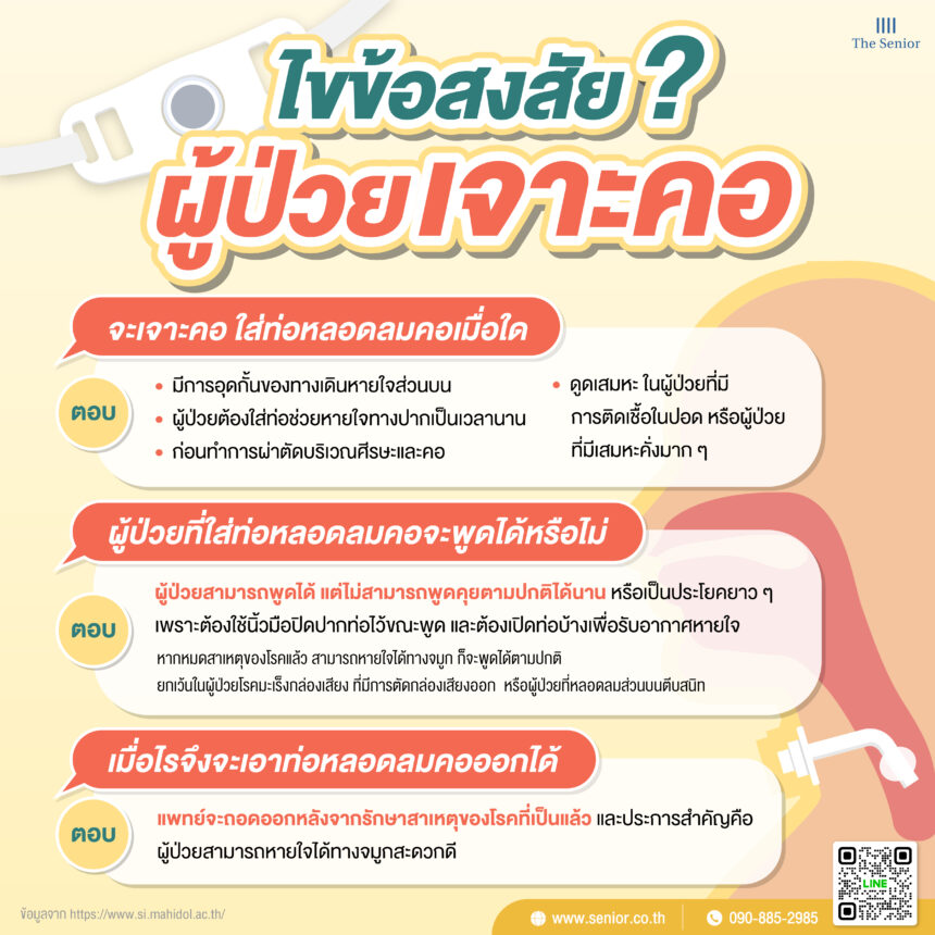 ไขข้อข้องใจ ผู้ป่วยเจาะคอ?